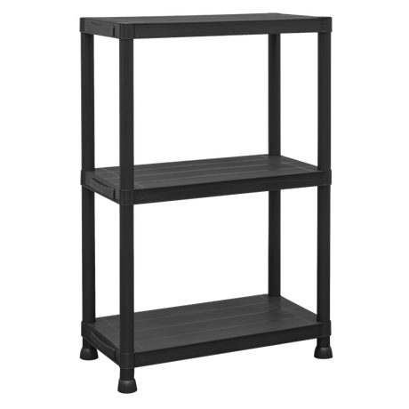 Plastic Racking Unit with 3 Shelves 25kg Capacity Per Level - SE-APPR3