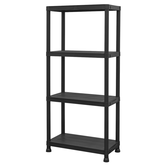 Plastic Racking Unit with 4 Shelves 25kg Capacity Per Level - SE-APPR4