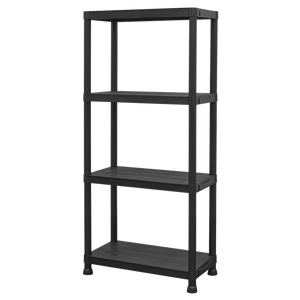 Plastic Racking Unit with 4 Shelves 25kg Capacity Per Level - SE-APPR4