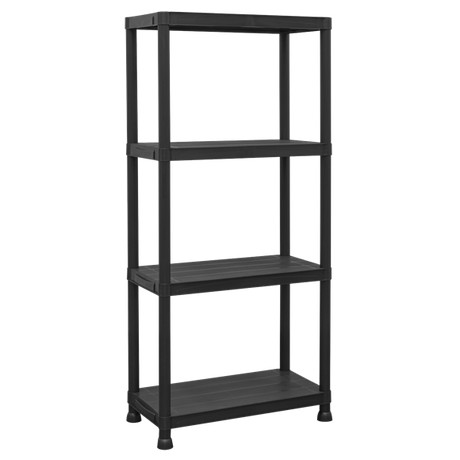 Plastic Racking Unit with 4 Shelves 25kg Capacity Per Level - SE-APPR4