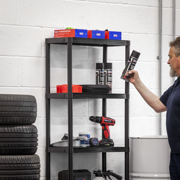 Plastic Racking Unit with 5 Shelves 25kg Capacity Per Level - SE-APPR5