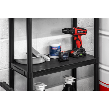 Sealey Plastic Racking Unit 5 Shelves 25kg Capacity Per Level SE APPR5