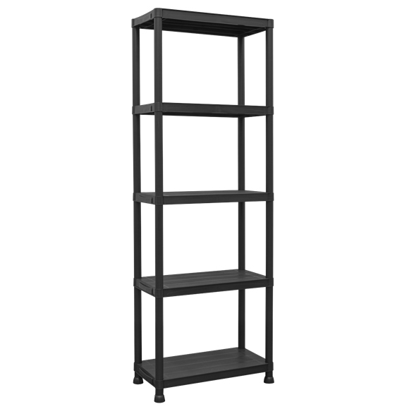 Plastic Racking Unit with 5 Shelves 25kg Capacity Per Level - SE-APPR5