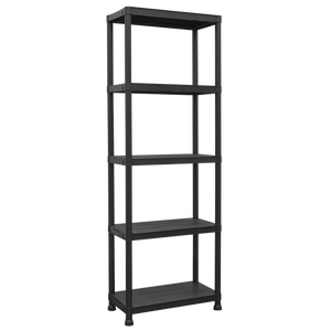 Plastic Racking Unit with 5 Shelves 25kg Capacity Per Level - SE-APPR5
