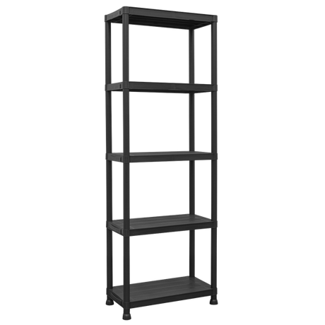 Plastic Racking Unit with 5 Shelves 25kg Capacity Per Level - SE-APPR5
