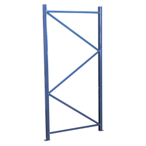 A Sealey Frame 2000 x 1000mm One End - APR1002 with diagonal support beams and a heavy-duty coating stands upright on a white background.