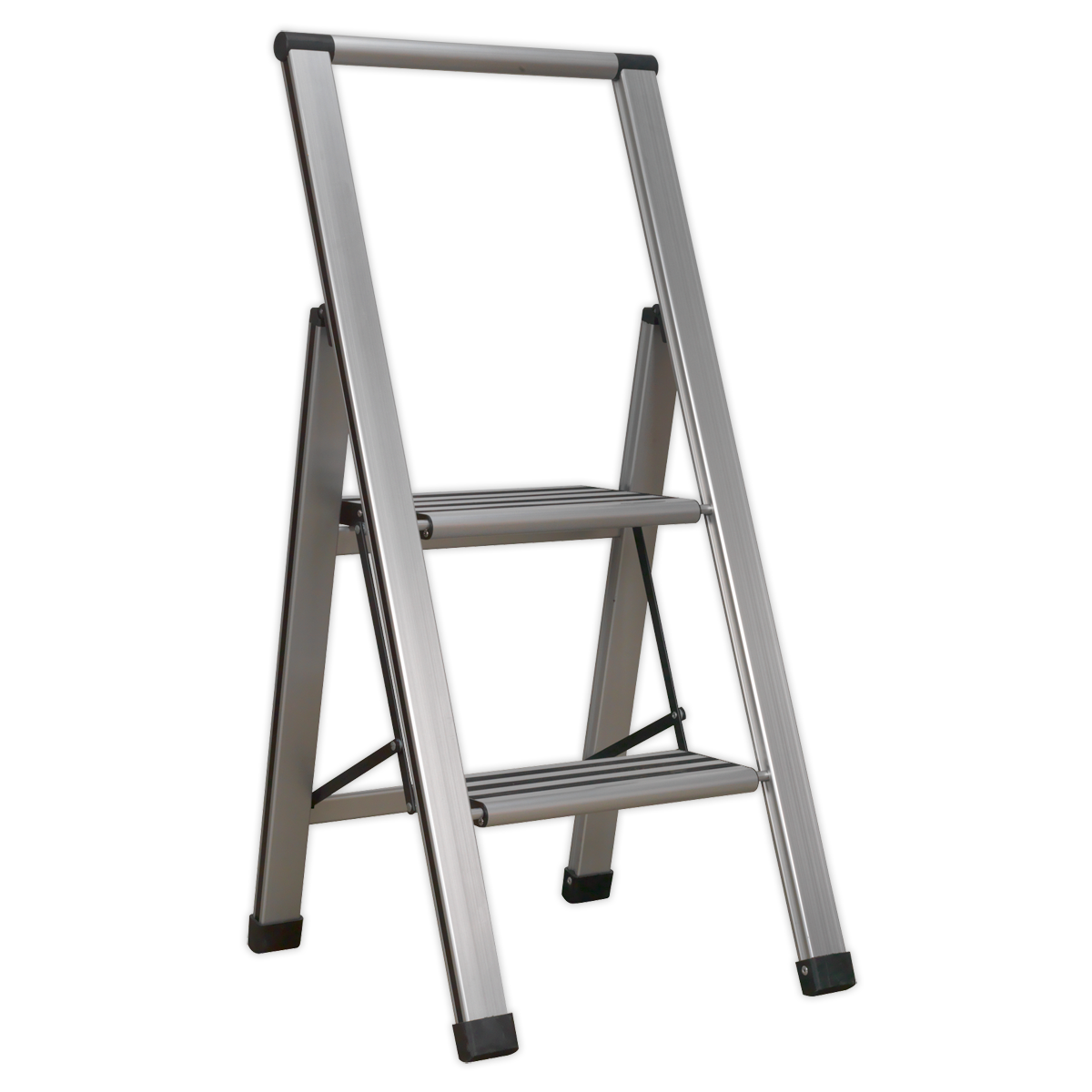 Aluminium Professional Folding Step Ladder 2-Step 150kg Capacity - APSL2 - Farming Parts