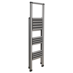 Aluminium Professional Folding Step Ladder 3-Step 150kg Capacity - APSL3 - Farming Parts