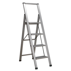 Aluminium Professional Folding Step Ladder 4-Step 150kg Capacity - APSL4 - Farming Parts