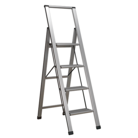 Aluminium Professional Folding Step Ladder 4-Step 150kg Capacity - APSL4 - Farming Parts