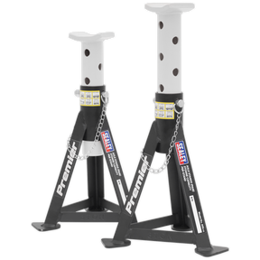 Axle Stands (Pair) 3 Tonne Capacity per Stand - White - AS3 - Farming Parts