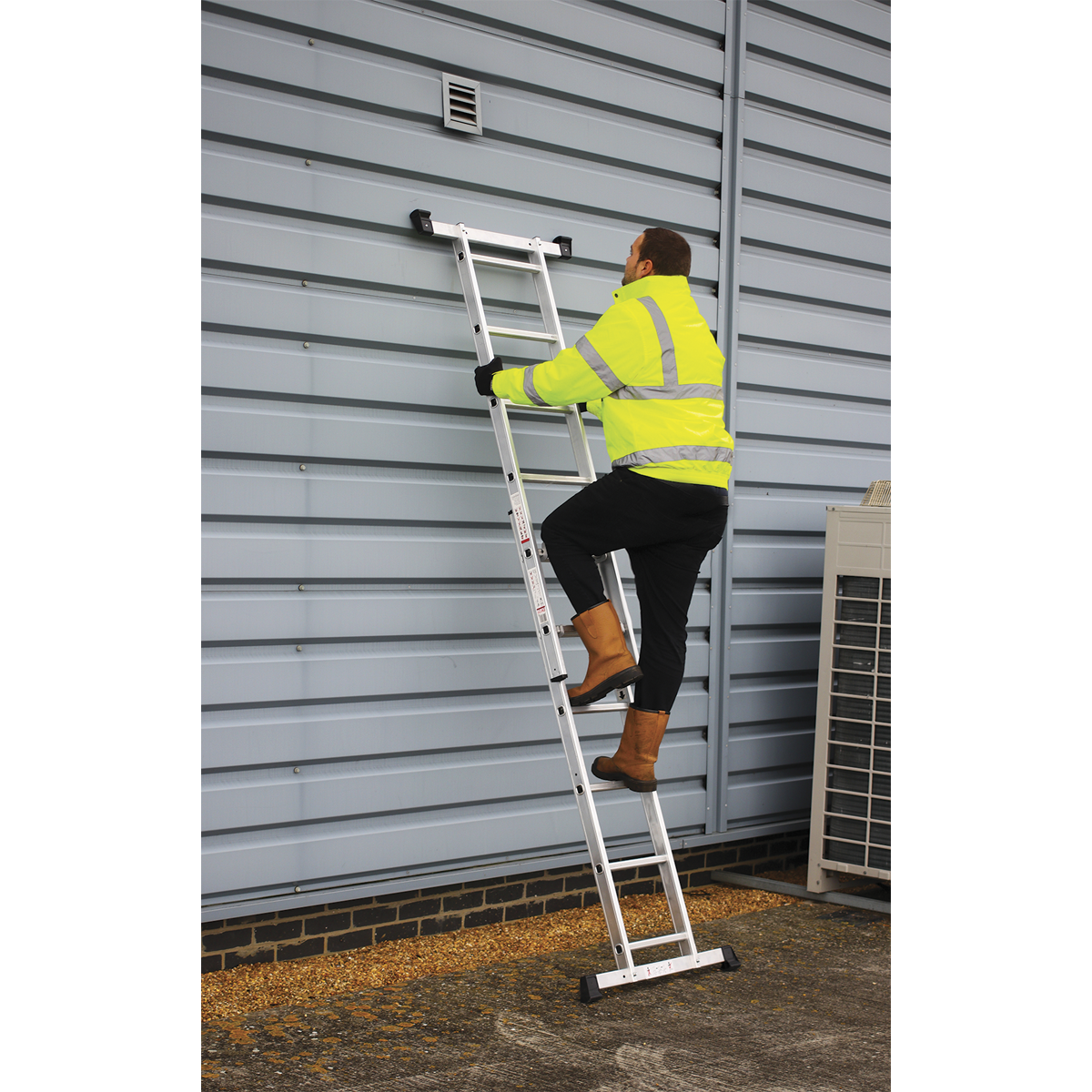 Aluminium Scaffold Ladder 4-Way EN 131 - ASCL2 - Farming Parts