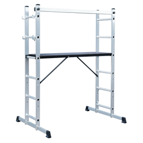 Aluminium Scaffold Ladder 4-Way EN 131 - ASCL2 - Farming Parts