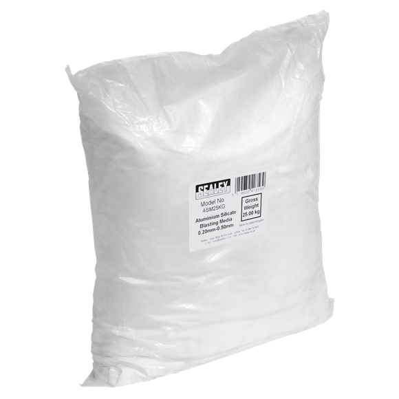 Sealey | Aluminium Silicate Blasting Media 0.20-0.50mm - ASM25KG