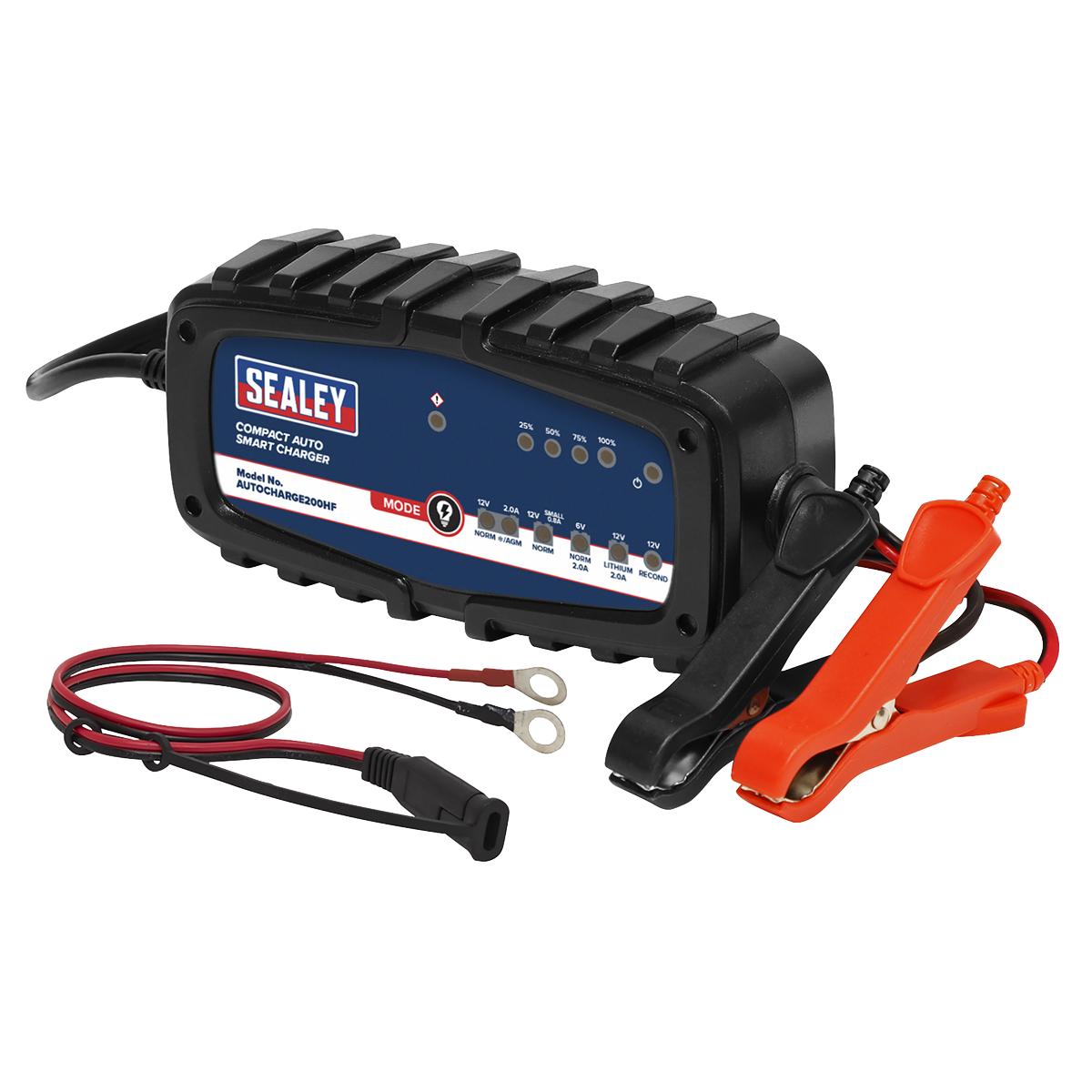 Compact Auto Smart Charger & Maintainer 2A 6/12V - AUTOCHARGE200HF - Farming Parts