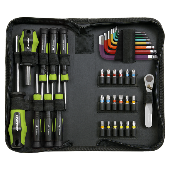 Ratchet, Screwdriver, Hex Key & Bit Set Advent Calendar 35pc - AVC003