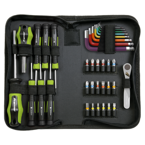 Ratchet, Screwdriver, Hex Key & Bit Set Advent Calendar 35pc - AVC003