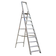 Aluminium Step Ladder 10-Tread Industrial BS 2037/1 - AXL10 - Farming Parts