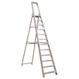 Aluminium Step Ladder 12-Tread Industrial BS 2037/1 - AXL12 - Farming Parts