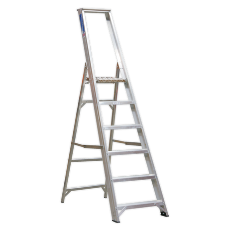 Aluminium Step Ladder 6-Tread Industrial BS 2037/1 - AXL6 - Farming Parts