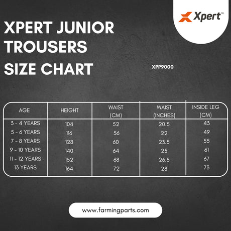 Xpert Pro Junior Stretch Work Trouser – Flexible & Durable | Black