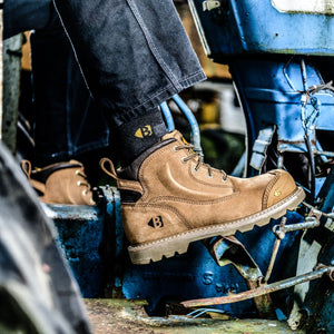 Buckler Safety Lace Boot – B650SM | Goodyear Welted, Steel Toe & Slip-Resistant