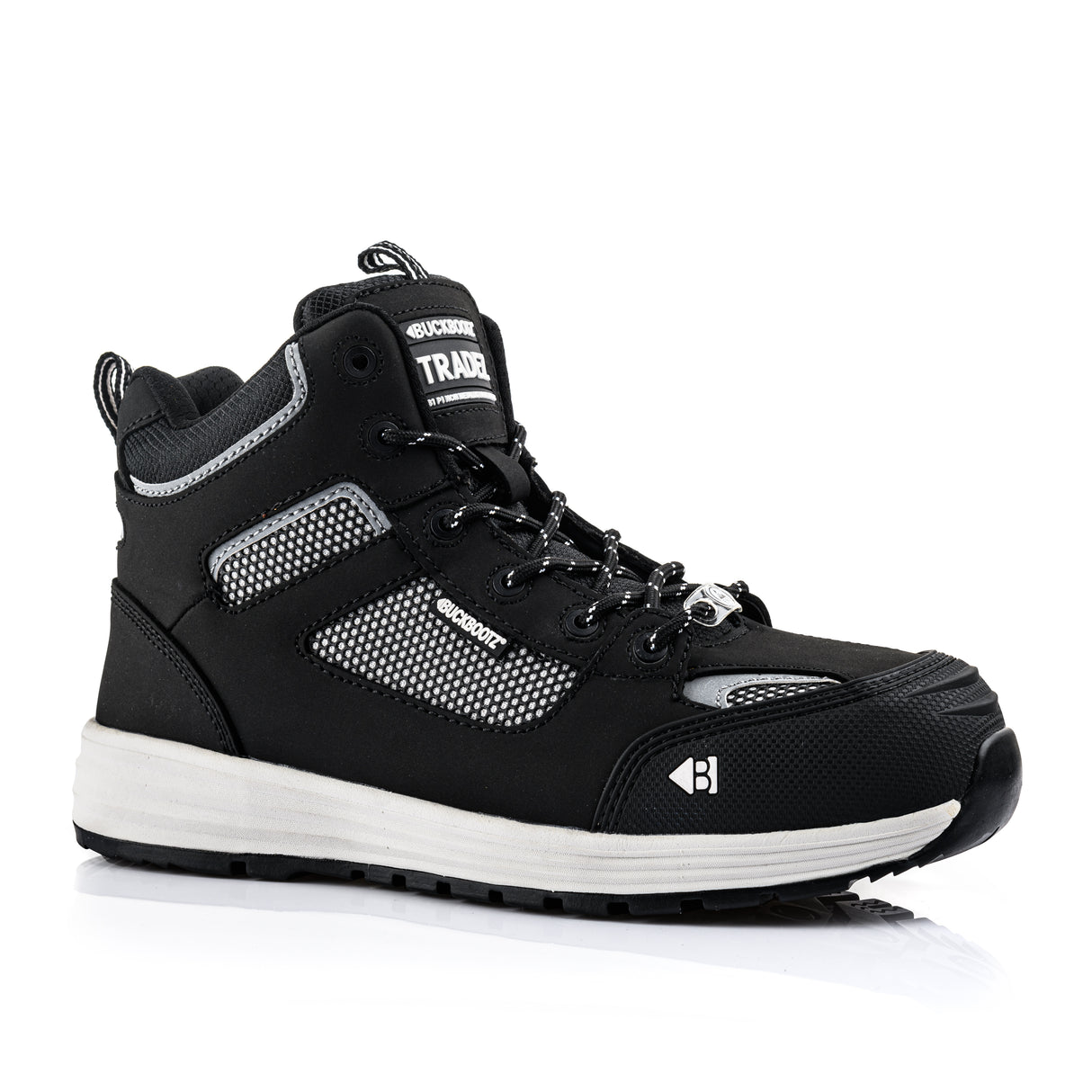*STOCK CLEARANCE* - BAZ Safety Boots Lightweight Buckler Boots, Tradez Black