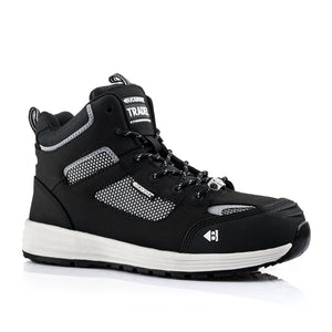 *STOCK CLEARANCE* - BAZ Safety Boots Lightweight Buckler Boots, Tradez Black