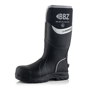 Buckbootz BBZ6000BKNM Black Safety Wellington Boots S5 CI HI SR
