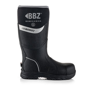 Buckbootz BBZ6000BKNM Black Safety Wellington Boots S5 CI HI SR