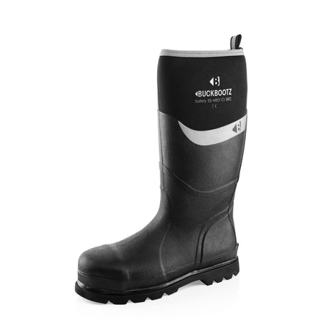 Buckler Safety Buckbootz Black – Waterproof Steel Toe Work Boots | BBZ6000BK