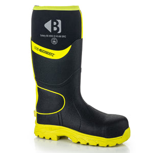 Buckler Hi-Vis Safety Wellies – Black & Yellow | BBZ8000BK/YL | Lightweight & EN Certified