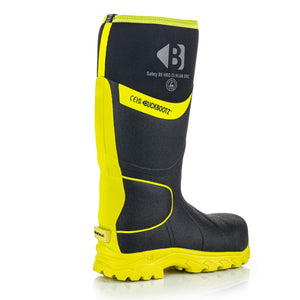 Buckler Hi-Vis Safety Wellies – Black & Yellow | BBZ8000BK/YL | Lightweight & EN Certified