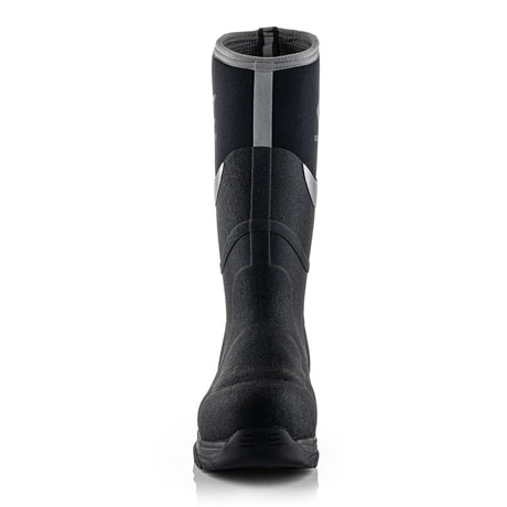 Buckbootz BBZ9000BK Black Safety Wellington S5S Metatarsal