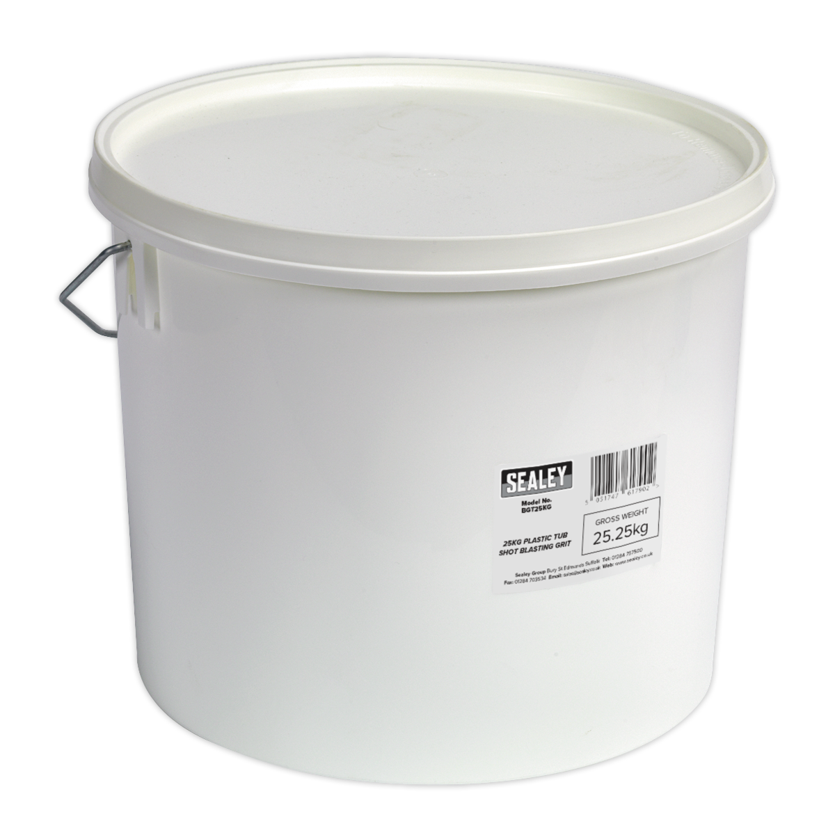 Shot Blasting Grit 25kg Plastic Tub - BGT25KG - Farming Parts