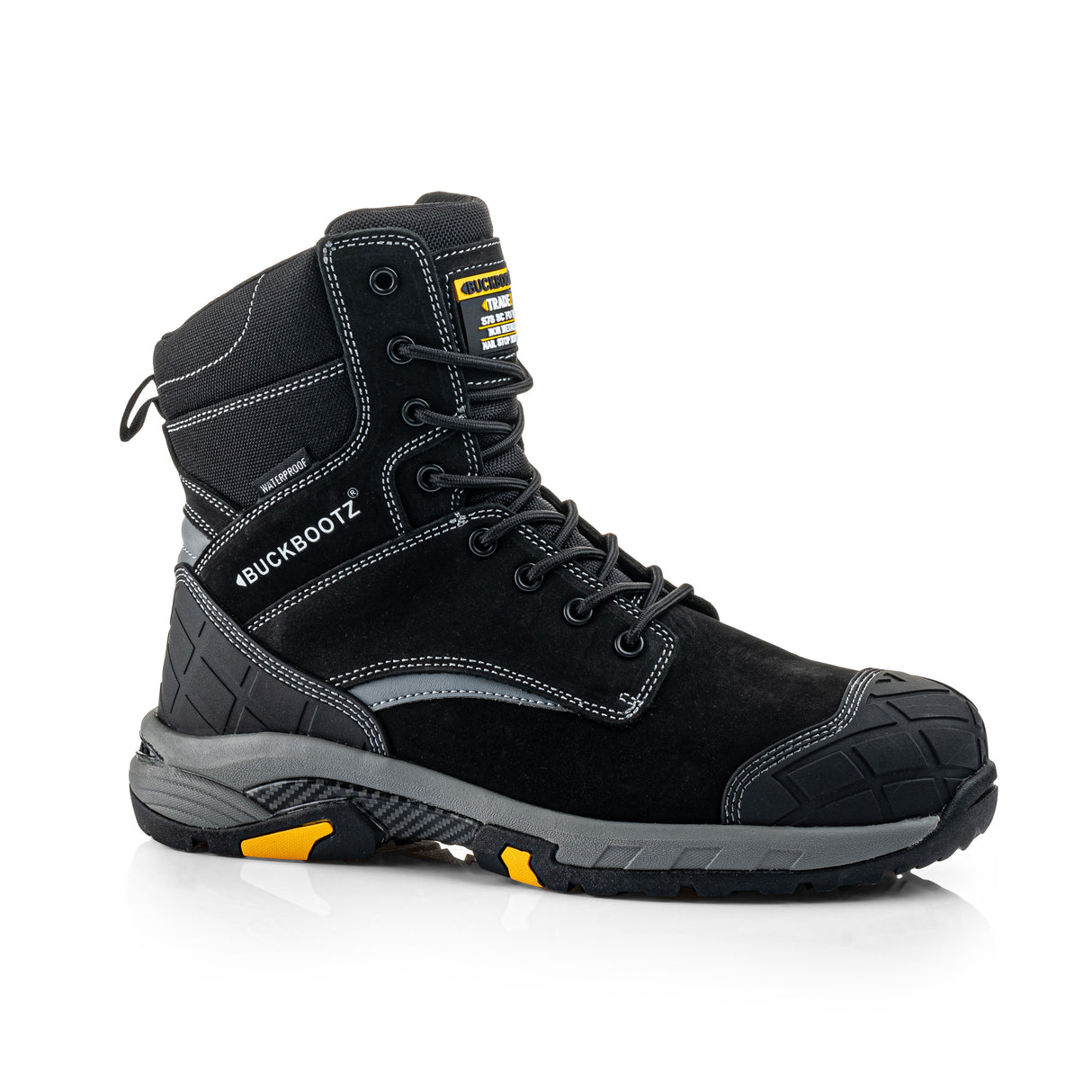 Buckbootz BLASTZ Stone Waterproof Safety Boots S7S Lace Zip
