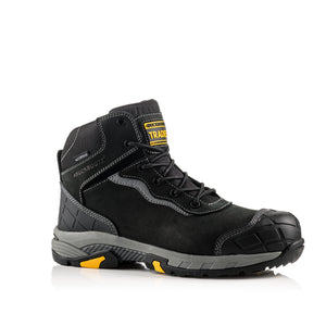 Buckbootz BLITZBK Black Waterproof S7S Safety Boots Wide Fit