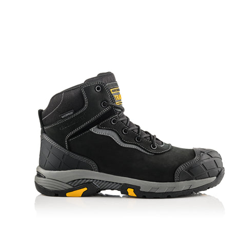 Buckbootz BLITZBK Black Waterproof S7S Safety Boots Wide Fit