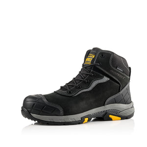 Buckbootz BLITZBK Black Waterproof S7S Safety Boots Wide Fit