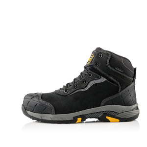 Buckbootz BLITZBK Black Waterproof S7S Safety Boots Wide Fit