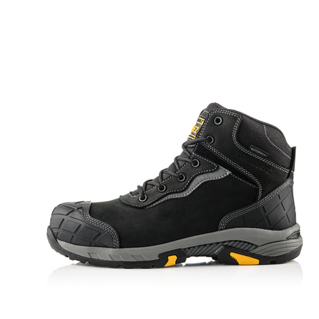 Buckbootz BLITZBK Black Waterproof S7S Safety Boots Wide Fit
