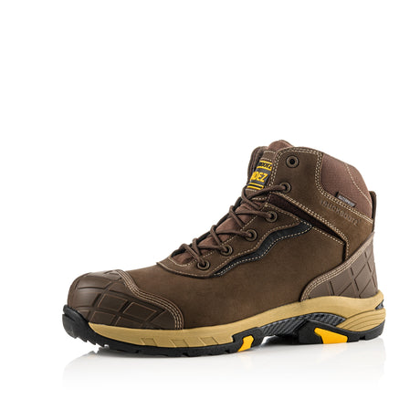 Buckbootz BLITZBR Brown Waterproof S7 Safety Boots Wide Fit