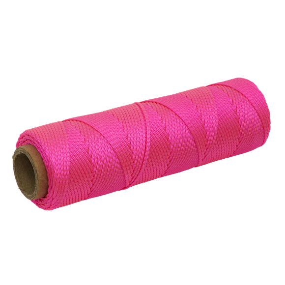 Sealey | Braided Nylon Brick Line 76m - Pink - BLP1