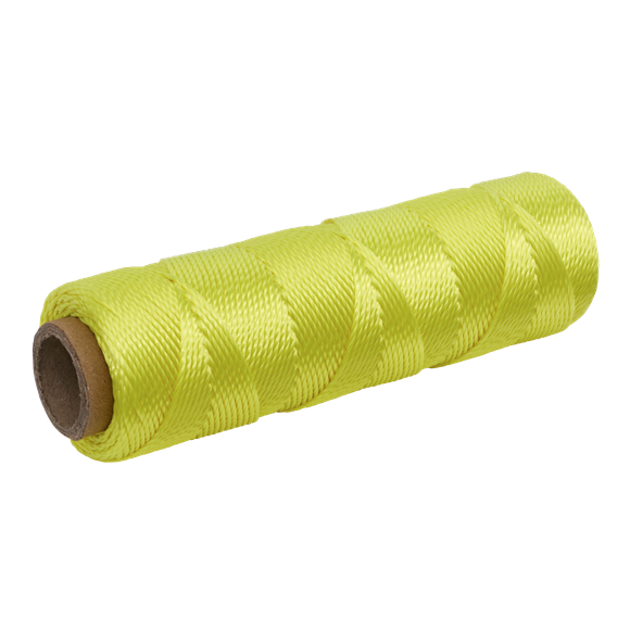 Sealey | Braided Nylon Brick Line 76m - Yellow - BLY1