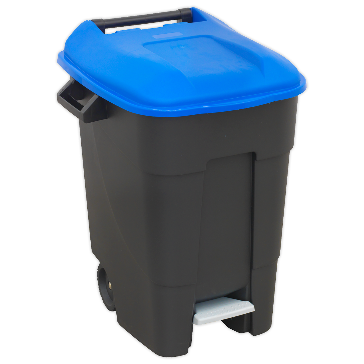 Refuse/Wheelie Bin with Foot Pedal 100L - Blue - BM100PB - Farming Parts