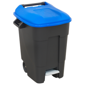 Refuse/Wheelie Bin with Foot Pedal 100L - Blue - BM100PB - Farming Parts