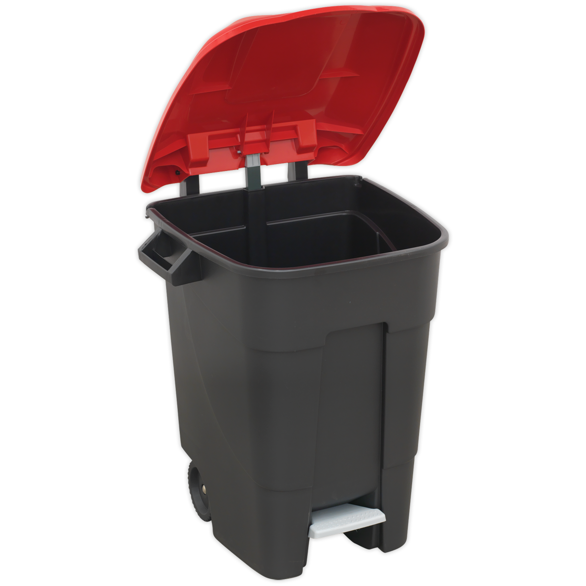 Refuse/Wheelie Bin with Foot Pedal 100L - Red - BM100PR - Farming Parts