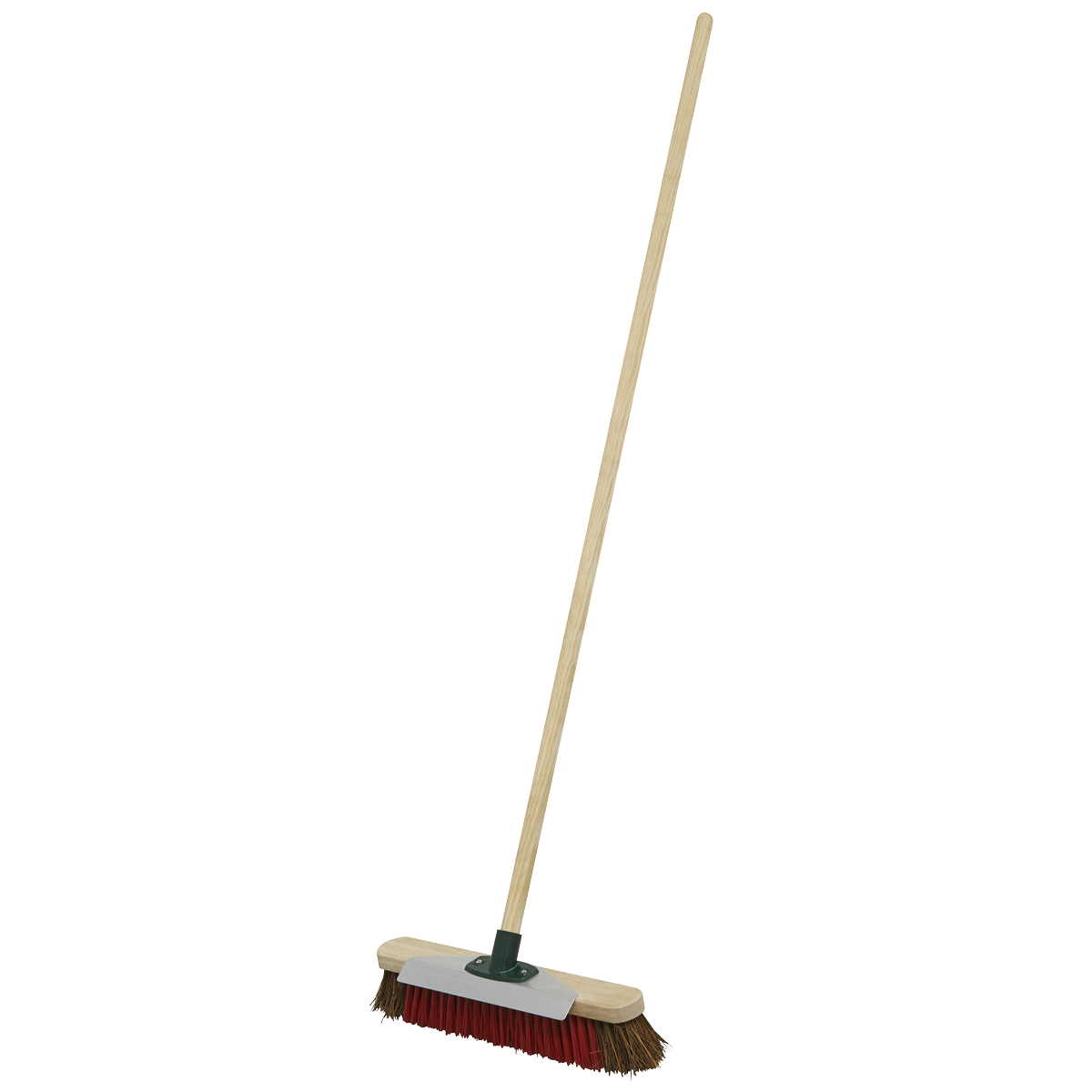 Heavy-Duty Stiff/Hard Bristle Broom with Scraper 16"(405mm) - BM16SC - Farming Parts