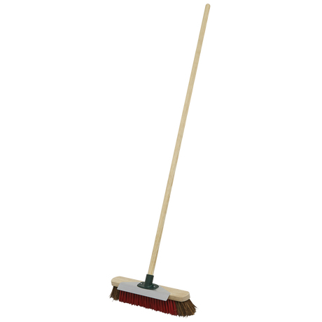 Heavy-Duty Stiff/Hard Bristle Broom with Scraper 16"(405mm) - BM16SC - Farming Parts
