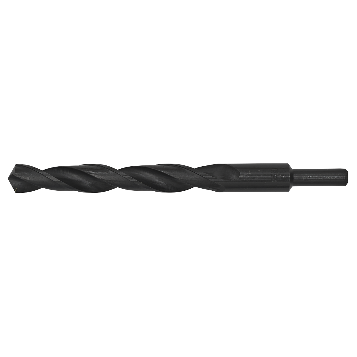 The Sealey Blacksmith Bit - Ø13 x 150mm - BSB13.0 features a black oxide finish, cylindrical shank, and spiral grooves.